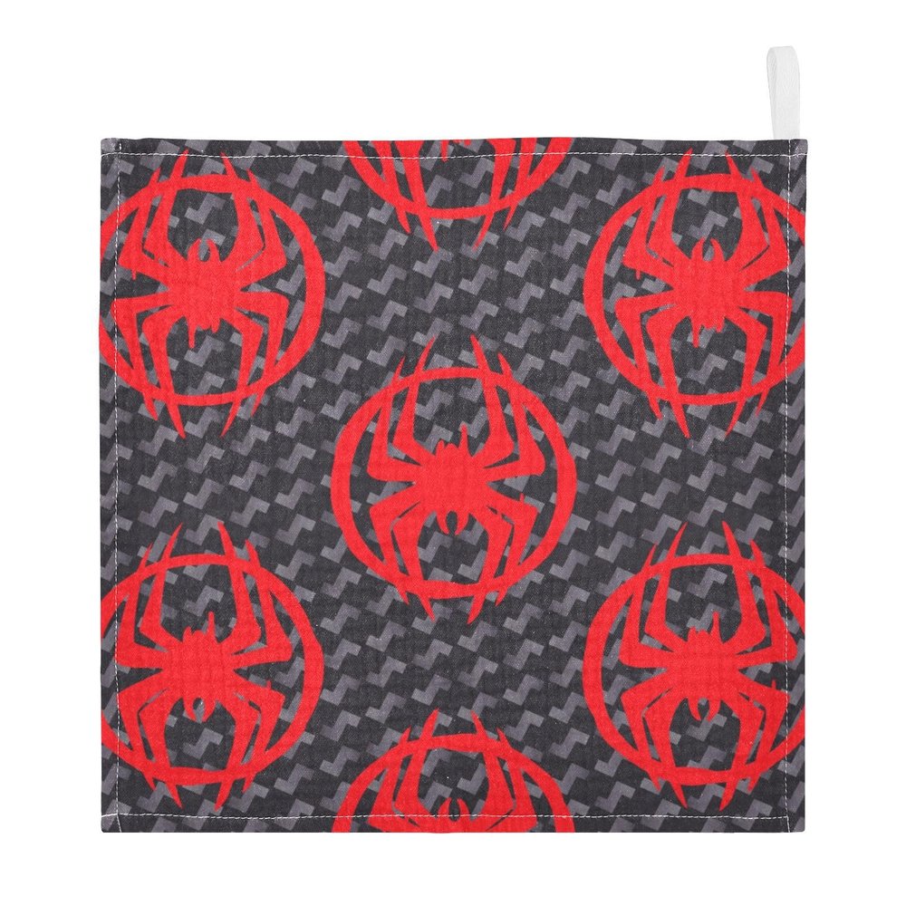 vvfelixl Baby Muslin Washcloths Red Spiders Silhouettes Baby Burp Cloths Cotton Baby Face Towel for Newborn Infants Boys Girls Soft and Absorbent 11.8 X 11.8 in, 3 Pack