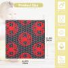 vvfelixl Baby Muslin Washcloths Red Spiders Silhouettes Baby Burp Cloths Cotton Baby Face Towel for Newborn Infants Boys Girls Soft and Absorbent 11.8 X 11.8 in, 3 Pack view 4