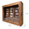 relutter Anxiety Bookshelf Miniature Library,Come with 260 Mini Books,Shake Your Anxiety Away,Book Room Living Room Decorations,for Everyone Who Loves Books view 3
