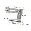 1Set 4.76mm 3/16 Flexible Shaft Cable Strut Holder Aluminum Alloy Axle Support Bracket 62mm Height for DIY RC Racing Boat view 2