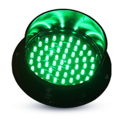 Traffic Light, Traffic Lights, LED Traffic Light, DC Traffic Light, Monochrome Traffic Light, Outdoor Waterproof Indicator Warning Light, Suitable for Parking Lot, Construction Site(Green 24V,100mm)