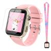 cjc Smart Watch for Kids Gift for Girls Ages 4-12 - Includes Screen Protector, 30+ Games, 140 Learning Cards, HD Touch Screen, Camera, Music, Pedometer - Fun & Educational Birthday Gift Idea (Pink) view 1