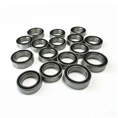 JOYSOG 16Pcs Ball Bearings for Arrma 1/18 Granite Grom RC Rubber Sealed Roller Bearings Sealed Bearings Accessories (Black)