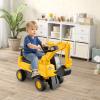 GLACER Push Car, Licensed Caterpillar Ride On Excavator for Toddlers w/Rotatable Digging Bucket, Realistic Drivers Cab, Horn, Hidden Storage Space, Anti-Slip Wheels, Toddler Construction Truck view 2
