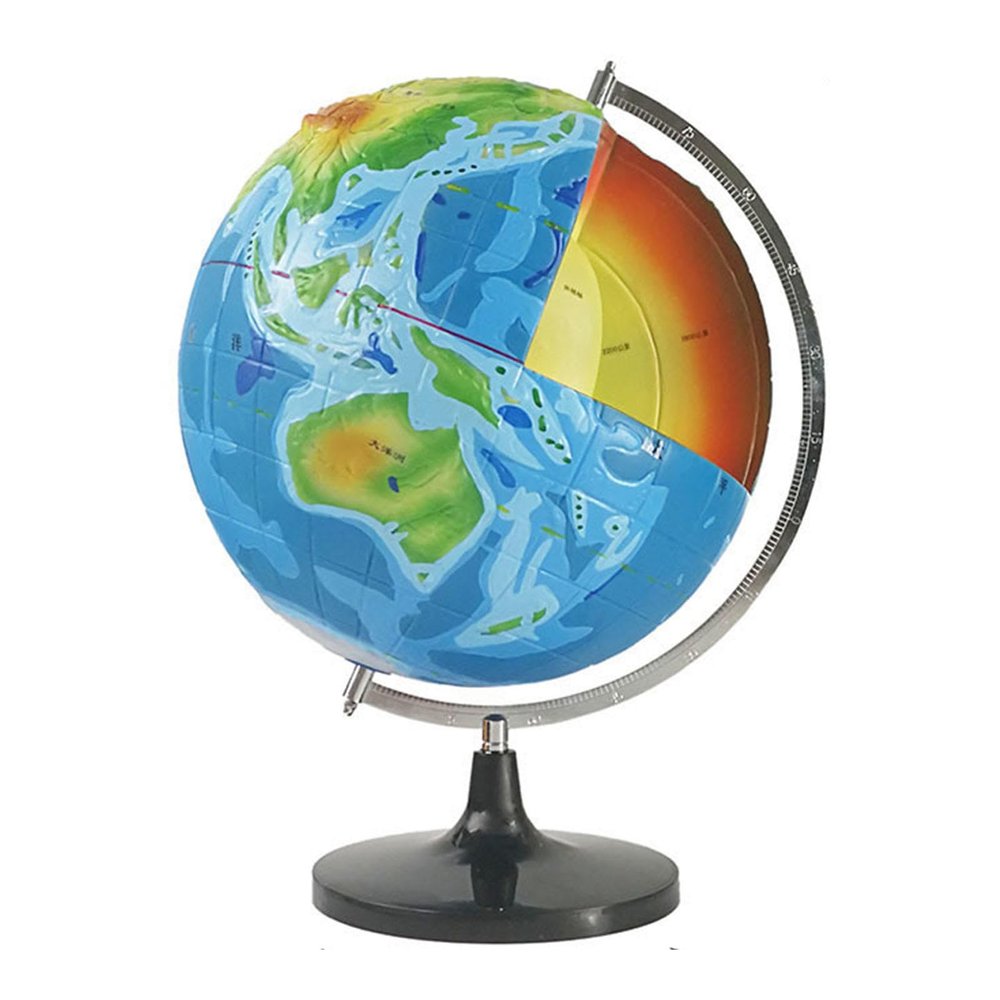 Earth's Interior Model, 3D Globe Model for Elementary and Middle School Students Geography Teaching Aids