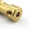 4PCS Brass Coupling Sleeve Connecting Drive Shaft Connector Joint with M3 Screws for RC Model Boat Car Robot Motor Parts(2-3mm) view 4