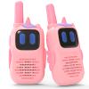 Holiky Pink Walkie Talkies with Silicone Cover, Toys for 3-8 Year Old Girls Boys, Kids Walkie Talkies 1000FT Range 2 Way RadioToy Christmas Birthday Gifts for 6-10 Year Old Girls Boys view 1