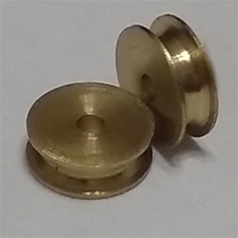 Dia.3mm 4mm 5mm 6mm Copper Pulley Thickness 1.3mm 1.5mm 1.7mm 2.0mm Rolling Wheel Glidewheel Bracket DIY for RC Boat Accessories(2pcs Dia.5mm Pulley)