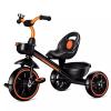 JIYIAN 2 in 1 Children Riding Toys Cycle Kids Mini Tricycle with Front Basket PU Cushioned Seat Lightweight Self-Riding 3 Wheelers,Orange,Style 1 view 1