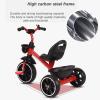 JIYIAN 2 in 1 Children Riding Toys Cycle Kids Mini Tricycle with Front Basket PU Cushioned Seat Lightweight Self-Riding 3 Wheelers,Orange,Style 1 view 3