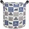 Sanjiaofen Kids Laundry Hamper, Animal Laundry Basket Collapsible Nordic Style Storage Baskets for Home Decor,Office,Toy Organizer,(Bear) view 1