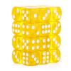 24 of Pack 16MM 6 Sided Dice Set,Translucent Colors D6 Game Dice Set, 6 Sided Standard Dices for Yahtzee, Bunco or Teaching Math,with Portable Dice Pouch(Yellow) view 1