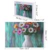 1000 PCS Jigsaw Puzzle for Adults Personalized Picture Puzzle Flowers in White Vase Customized Wooden Puzzle for Family, Birthday, Wedding, Game Nights Gifts, 20.4"x15" view 2