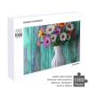 1000 PCS Jigsaw Puzzle for Adults Personalized Picture Puzzle Flowers in White Vase Customized Wooden Puzzle for Family, Birthday, Wedding, Game Nights Gifts, 20.4"x15" view 4