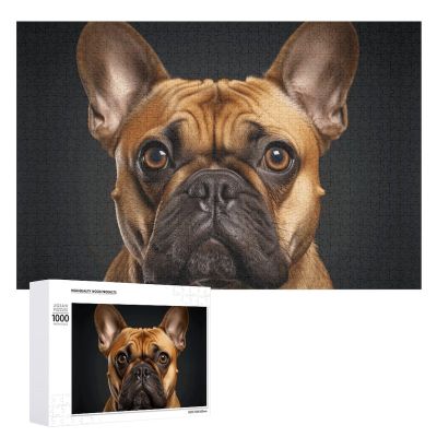 1000 PCS Jigsaw Puzzle for Adults Personalized Picture Puzzle Dog Looking at Camera Customized Wooden Puzzle for Family, Birthday, Wedding, Game Nights Gifts, 20.4"x15"