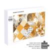 1000 PCS Jigsaw Puzzle for Adults Personalized Picture Puzzle Golden Plaid Pattern Customized Wooden Puzzle for Family, Birthday, Wedding, Game Nights Gifts, 20.4"x15" view 4