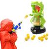 EagleStone Dinosaur Shooting Toys for Boys 5 6 7 8 9 Years Old, Electronic Kids Target Games w/Air Pump Gun, LCD Score Record, Sound, 24 Foam Balls, Birthday Party Favor, for Toddlers view 3