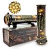 DA Ancein - 5.5 Inch Antique Brass Kaleidoscope  Immerse Yourself in a World of Ever-Changing Patterns, Ideal for Collectors and Home Decor with Leather Box view 2