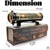 DA Ancein - 5.5 Inch Antique Brass Kaleidoscope  Immerse Yourself in a World of Ever-Changing Patterns, Ideal for Collectors and Home Decor with Leather Box view 3