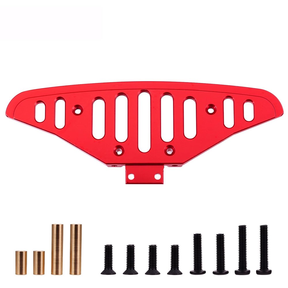 Mesimsple Alloy Front Bumper for 1/14 14301 14302 14303 Series Upgrades Part Red