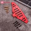 Mesimsple Alloy Front Bumper for 1/14 14301 14302 14303 Series Upgrades Part Red view 2