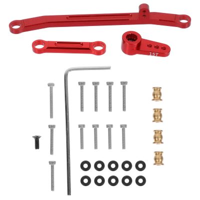 ibasenice 1set Car Steering Track Rod Kit Metal Steering Linkage for Axial Crawler Car Upgrade Parts Control Maneuverability for Improved Performance