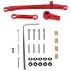 ibasenice 1set Car Steering Track Rod Kit Metal Steering Linkage for Axial Crawler Car Upgrade Parts Control Maneuverability for Improved Performance view 1