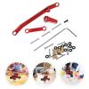 ibasenice 1set Car Steering Track Rod Kit Metal Steering Linkage for Axial Crawler Car Upgrade Parts Control Maneuverability for Improved Performance view 3