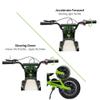 24V Electric Off-Road Kids Motorcycle with Fast Speed, Strong Motor, Leather Seat, Disc Brake, Air-Filled Tires - Green view 2