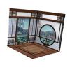 1/6 Backdrop Show Display Organizer, Layout Scene Display, Display Diorama, Simulation Parking Background for Vehicle, Chinese view 1