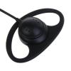 Psdndeww Only Earpiece 3.5mm Receive Only Earphone D-Shape Headphone ABS & Metal Used for Walkie-Talkie 55cm view 3
