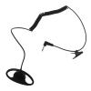 Psdndeww Only Earpiece 3.5mm Receive Only Earphone D-Shape Headphone ABS & Metal Used for Walkie-Talkie 55cm view 4