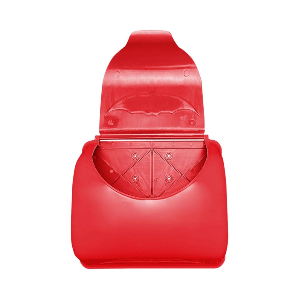 Almencla Creative Wooden Mailbox Toy for Kids - Interactive Learning and Pretend Play, red