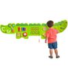 Spark & Wow Crocodile Activity Wall Panels | Light Green | Ages 18m+ | Montessori Sensory Wall Toy | 9 Activities| Busy Board Toys for Toddlers view 1