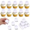 12 PCS Volleyball Cupcake Toppers 3D Foam Mini Volleyball Cupcake Topper Picks Volleyball Players Cake Toppers for Sport Theme Baby Shower Kids Birthday Party Cake Decorations Supplies view 1
