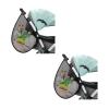 Accmor 2 Pack Universal Stroller Organizer, Side Sling Stroller Organizer, Mesh Cargo Net Stroller Storage Caddy, Stroller Bag Accessories Fits for Uppababy, Nuna, Baby Jogger, Britax, Doona Strollers view 1