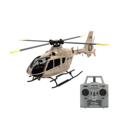Aetheria C123 RC Helicopter, 2.4G 6CH Remote Control EC135 Aircraft Model with Brushless Motor, 6G/3D Stunt Copter Model for Adults-1:30 Scale (RTF Version/Red Yellow)
