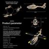 Aetheria C123 RC Helicopter, 2.4G 6CH Remote Control EC135 Aircraft Model with Brushless Motor, 6G/3D Stunt Copter Model for Adults-1:30 Scale (RTF Version/Red Yellow) view 4