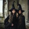 HOMELEX Black Witch Hat Adult Wizard Hat Sorcerer Accessories Halloween view 3