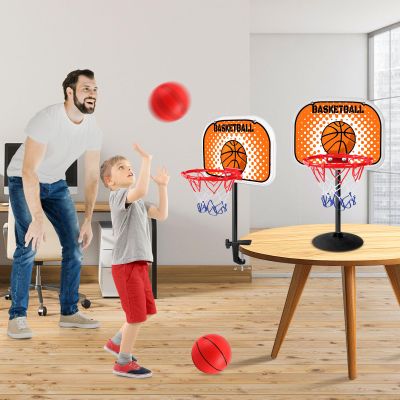 2 in 1 Toddler Basketball Hoop Indoor Basketball Hoops for Kids with Clips and Suction Cup Mini Kids Basketball Hoops for Outdoor Indoor Basketball Goal for Sport Toys Christmas Birthday Gift