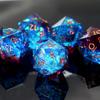5 Pieces D20 Dice 21MM 20 sideds DND Resin Sharp Edged Resin Dice for Dungeons and Dragons, RPG, MTG Polyhedral (Red + Blue) view 4