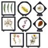 Tefola 8 Floating Display Box, Collectibles Display Case, 3D Floating Frame, Clear Plastic Items with Stands Floating Frame Display for Medals, Jewellery, Souvenirs view 1