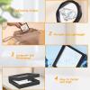 Tefola 8 Floating Display Box, Collectibles Display Case, 3D Floating Frame, Clear Plastic Items with Stands Floating Frame Display for Medals, Jewellery, Souvenirs view 4