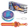 INFINITY NADO Spinning Top for Boys, Metal Battle Tops Sword Launcher, Battling Tops for Boys Girls 5 6 7 8 9 10 11 12 Years, Standard Pack Gold Warrior Phoenix view 1