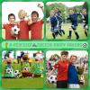 122Pcs Soccer Party Favors: Soccer Goodie Bags for boys Includes 12Pcs 13 x 11 Inch Soccer Drawstring Bags Slap Silicone Bracelet Keychain Tattoo Stickers for Soccer Party Decorations Supplies view 3