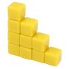 Alomejor DIY 6 Sided Dice Set Write On Cubes for Math Teaching, 30 Pcs, Home Learning (Yellow) view 1