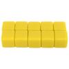 Alomejor DIY 6 Sided Dice Set Write On Cubes for Math Teaching, 30 Pcs, Home Learning (Yellow) view 2