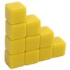 Alomejor DIY 6 Sided Dice Set Write On Cubes for Math Teaching, 30 Pcs, Home Learning (Yellow) view 4