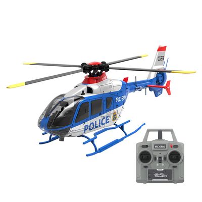 Aetheria C123 RC Helicopter, 2.4G 6CH Remote Control EC135 Aircraft Model with Brushless Motor, 6G/3D Stunt Copter Model for Adults-1:30 Scale (RTF Version/Red Yellow)