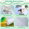 AONESY White Bounce House, Inflatable Bounce House with Ball Pit & Slide, Kids Indoor Bounce House Portable Fun House Outdoor Bounce House with Blower for Birthday Party, Wedding Decor view 4